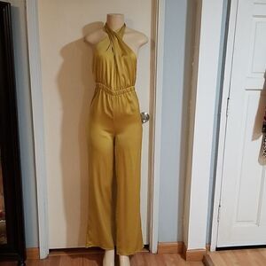Emory Park Jumpsuit small gree second skin pre-owned